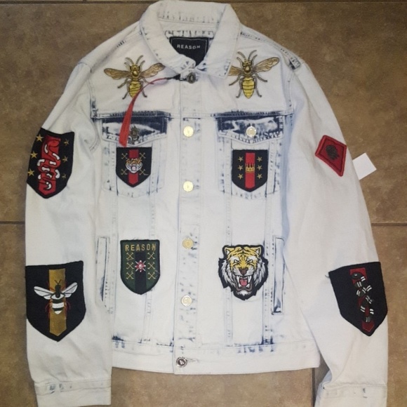 reason crazed denim jacket